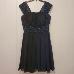 Light In The Box | Navy Blue Formal Chiffon Dress